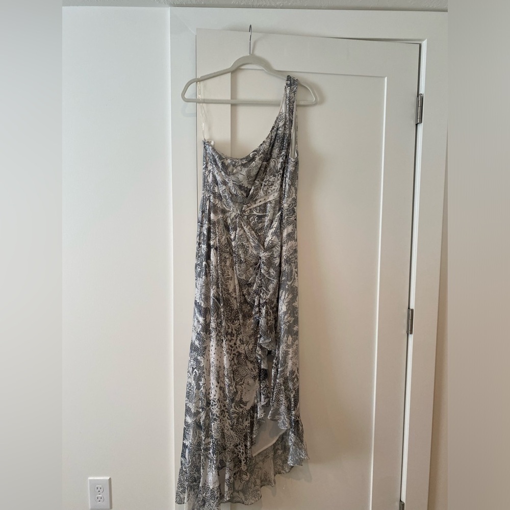One shoulder beautiful dress for a wedding